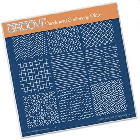 Clarity ClarityStamp Groovi Parchment Embossing Plate Textures A5