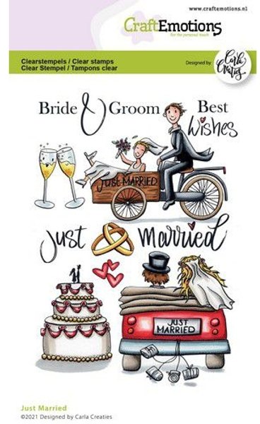 Craft Emotions CraftEmotions Clearstamps A6 - Just Married