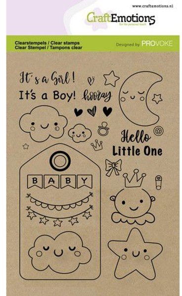 Craft Emotions CraftEmotions Clearstamps A6 - Baby 130501/2502