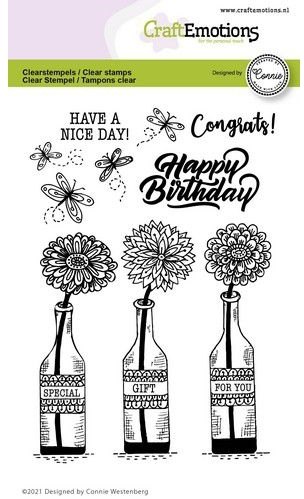 Craft Emotions CraftEmotions Clearstamps A6 - Bottle`s - Special Gift For You