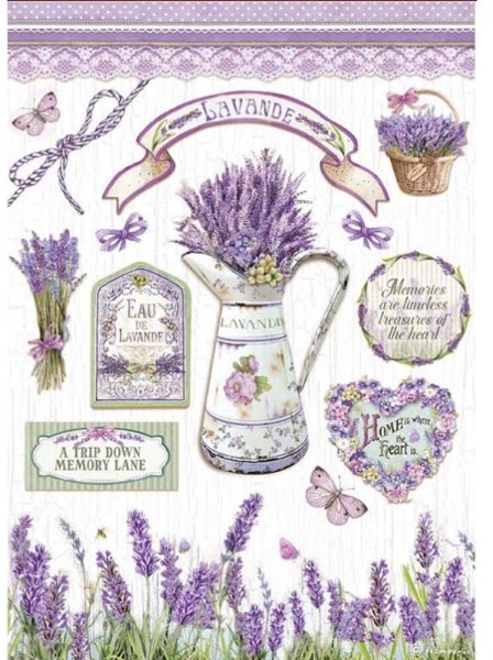 Stamperia Stamperia A4 Rice Paper Packed - Lavender – 5 for £9.99 DFSA4622
