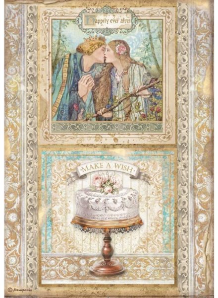 Stamperia Stamperia A4 Rice Paper Packed - Sleeping Beauty Cake Frame – 5 for £9.99 DFSA4573