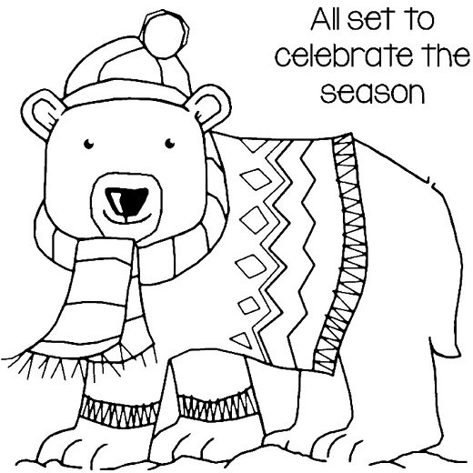 Woodware Woodware Clear Magic Singles - Seasonal Bear 6 x 4 Stamp FRS050