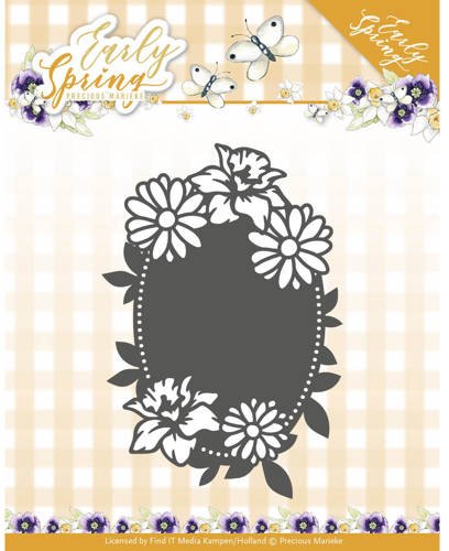 Precious Marieke Precious Marieke - Early Spring - Spring Flowers Oval Label Die