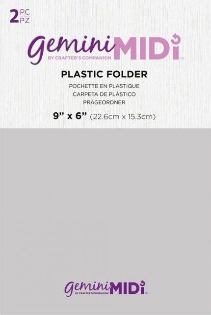 Crafter's Companion Crafter's Companion Gemini Midi Plastic Folder 2 Pack 9