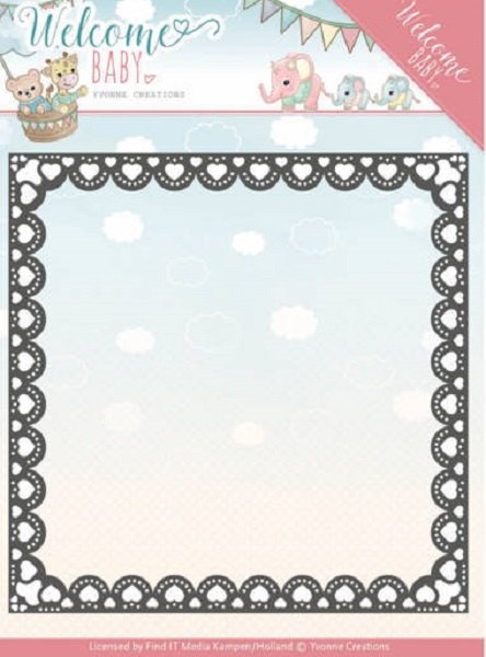 Yvonne Creations Yvonne Creations Welcome Baby - Heart Frame Die Set