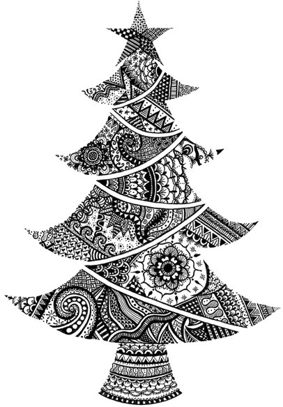 Crafty Individuals Crafty Individuals 'O Christmas Tree' Red Rubber Stamp CI-530
