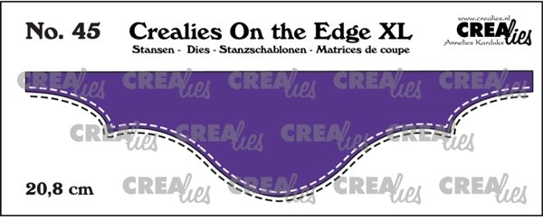 Crealies Crealies On the Edge XL Dies No. 45, With Double Stitch CLOTEXL45