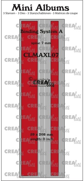 Crealies Crealies Mini Albums XL Binding System A (spine 7 mm) Smooth CLMAXL07