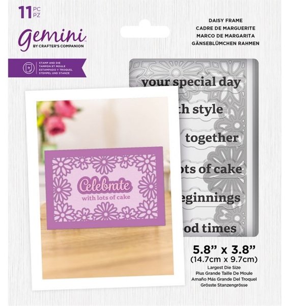 Crafter's Companion Gemini - Stamp & Die - Daisy Frame