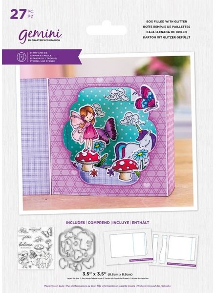 Crafter's Companion Gemini - Stamp & Die - Box Filled With Glitter