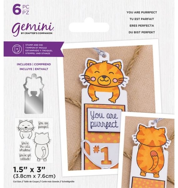 Crafter's Companion Gemini - Stamp & Die - You are Purrfect