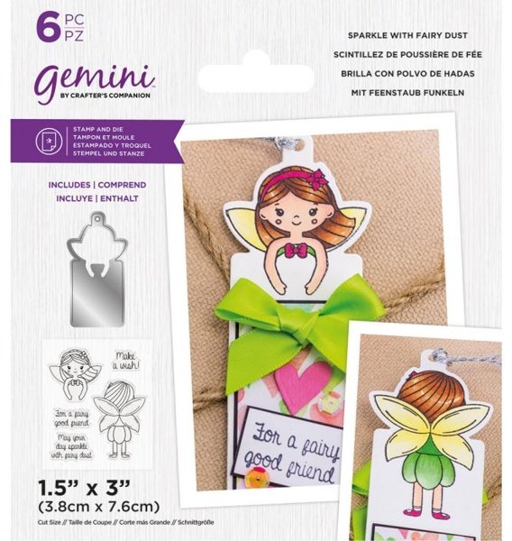 Crafter's Companion Gemini - Stamp & Die - Sparkle with Fairy Dust