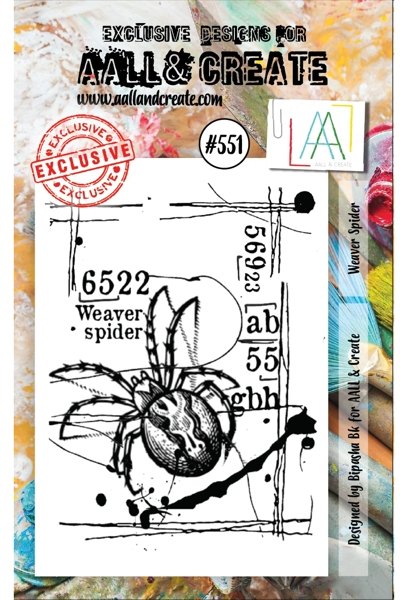 Aall & Create Aall & Create A7 Stamp #551 - Weaver Spider