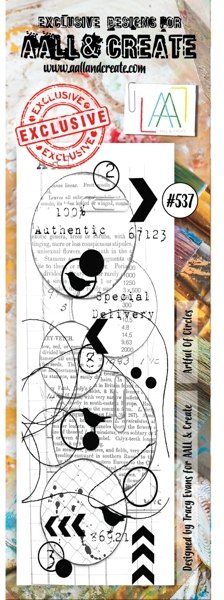 Aall & Create Aall & Create A7 Stamp #537 - Artful of Circles