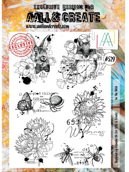Aall & Create Aall & Create A4 Stamp #529 - In The Wild