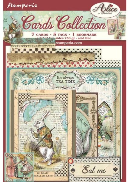 Stamperia Stamperia Cards Collection - Alice in Wonderland SBCARD01