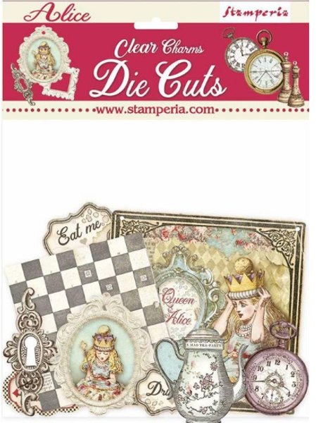 Stamperia Stamperia Clear Die cuts - Alice Charms DFLDCP18