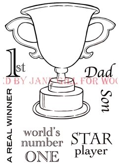 Woodware Woodware Clear Magic Stamps Winning Cup