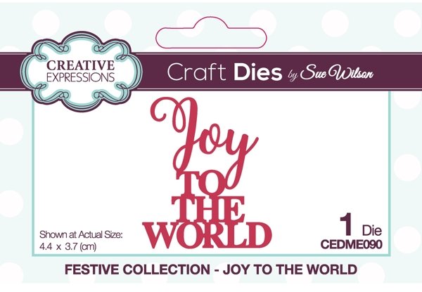 Creative Expressions Creative Expressions Sue Wilson Mini Expressions Joy To The World Craft Die