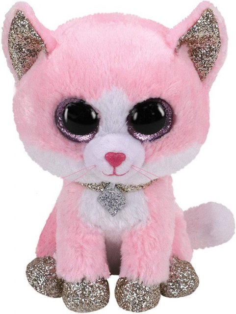 Ty TY Beanie Boo Original Regular - Fiona - Pink Cat