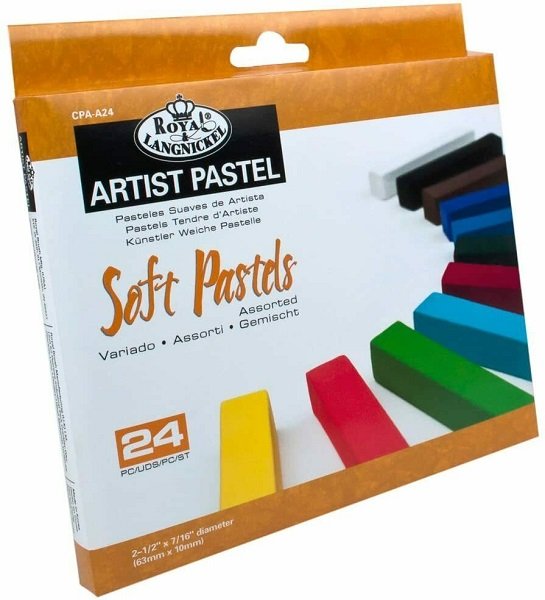 Royal & Langnickel Royal & Langnickel 24 Soft Assorted Colour Art Pastels CPA-A24