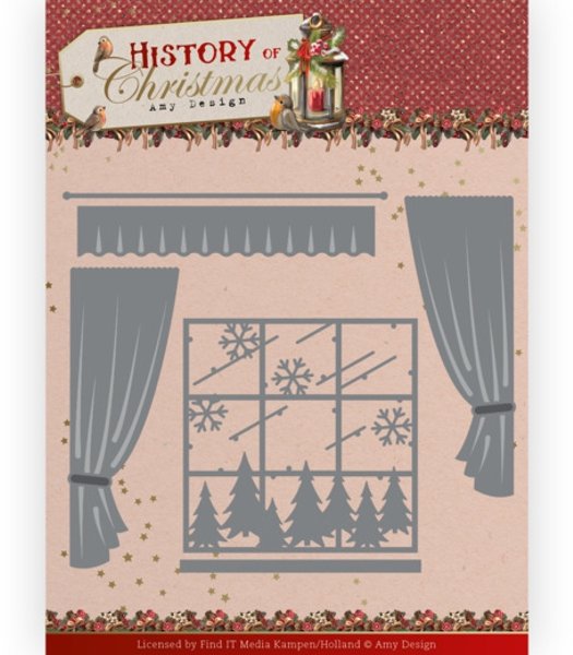 Amy Design Amy Design - History of Christmas - Window with Curtains Die