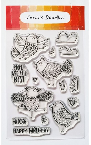 Jane's Doodles Jane's Doodles Clear Stamp - Free As a Bird (JD043)