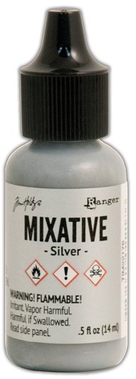Ranger Ranger Tim Holtz Adirondack Alcohol Ink Mixative Silver 14ml - £4.81 off any 4 Alcohol Inks