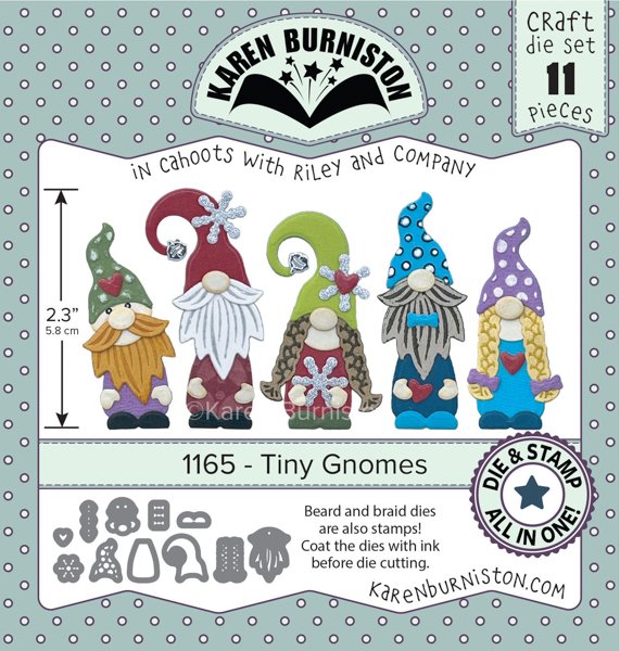 Karen Burniston Karen Burniston Die Set - Tiny Gnomes 1165