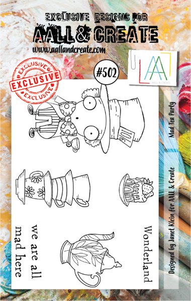 Aall & Create A7 Stamp #502 - Mad Tea Party