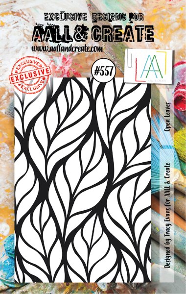 Aall & Create A7 Stamp #557 - Open Leaves