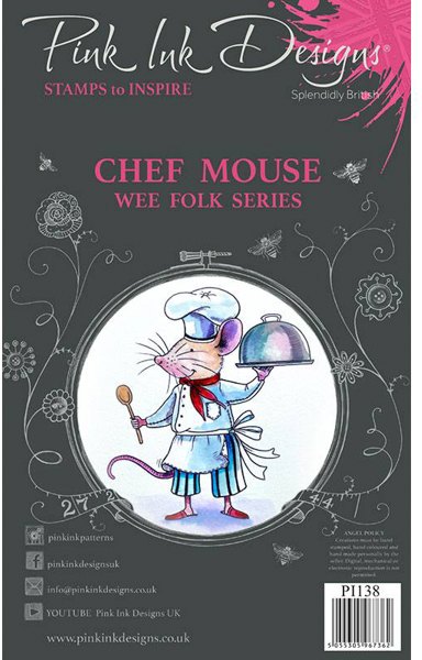 Pink Ink Designs A7 Chef Mouse Clear Stamps Set