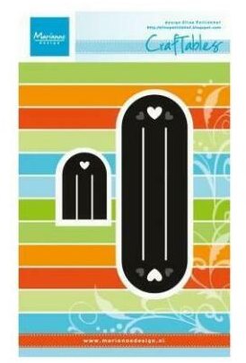 Marianne Design Craftables Cutting Dies & Clear Stamps - Eline's Scandinavian Hearts CR1228