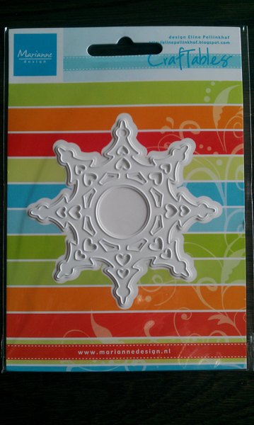 Marianne Design Craftables Cutting Dies & Clear Stamps - Ice Crystal Snowflake CR1229