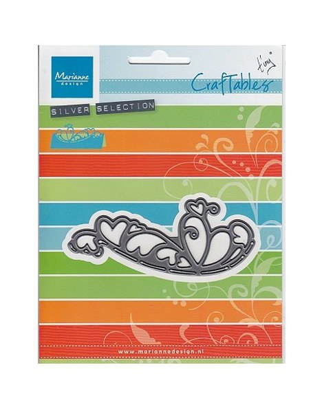 Marianne Design Craftables Cutting Dies & Clear Stamps - Hearts CR1268