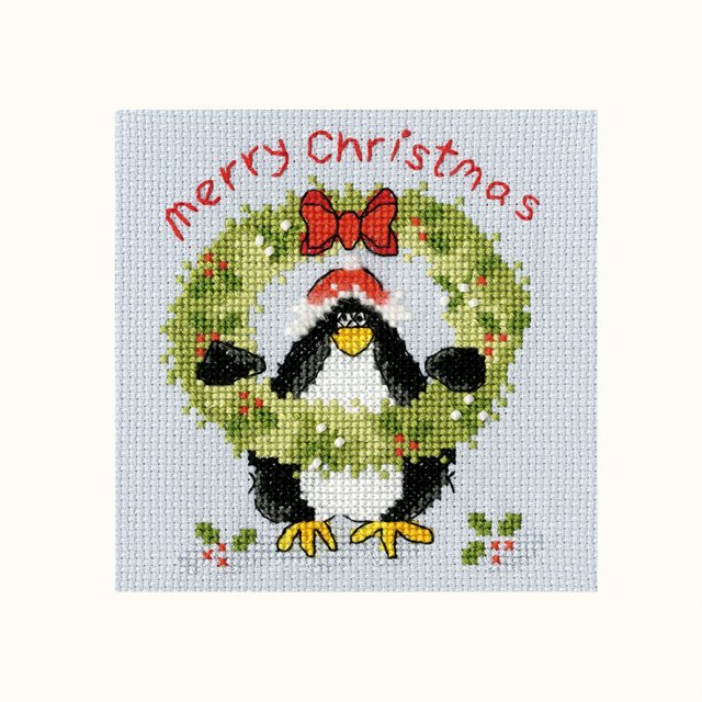 Bothy Threads Bothy Threads PPP Prickly Holly Christmas Card Counted Cross Stitch Kit XMAS36