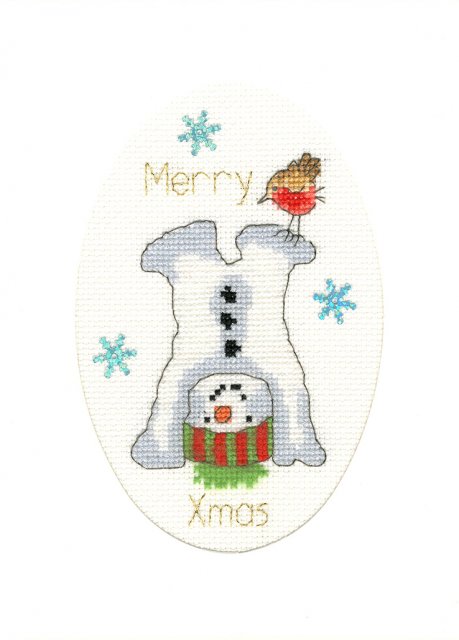 Bothy Threads Bothy Threads Frosty Fun Christmas Card Counted Cross Stitch Kit XMAS37