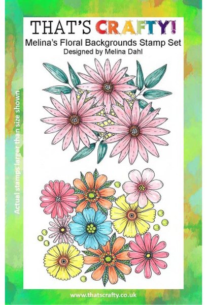 That's Crafty! Clear Stamp Set - Melina's Floral Backgrounds TC003