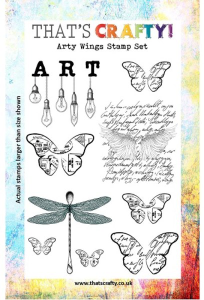 That's Crafty! Clear Stamp Set - Arty Wings TC007
