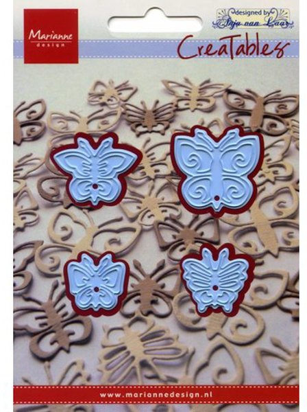Marianne Designs Creatables Cutting Dies & Clear Stamps - Butterflies LR0158