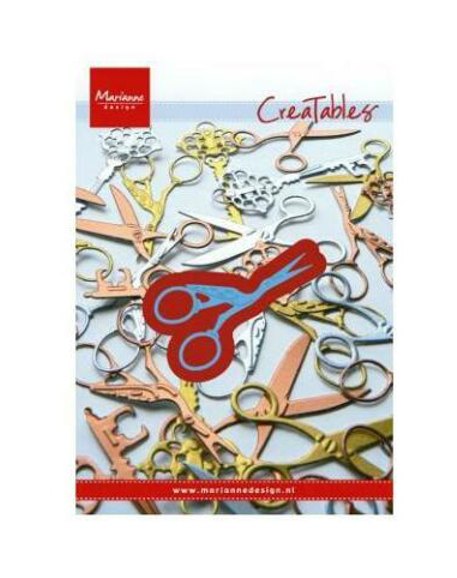 Marianne Designs Creatables Cutting Dies & Clear Stamps - Vintage Scissors LR0195