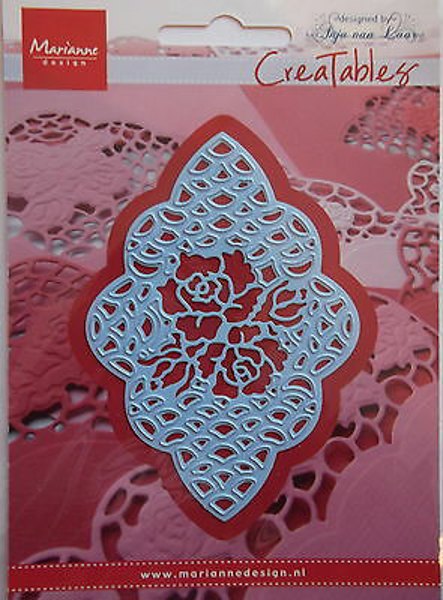 Marianne Designs Creatables Cutting Dies & Clear Stamps - Anja Rose Centrepiece LR0213