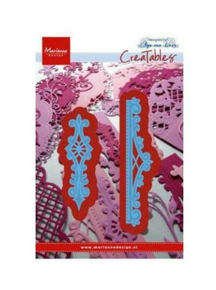 Marianne Designs Creatables Cutting Dies & Clear Stamps - Anja Vintage Ornaments #2 LR0270