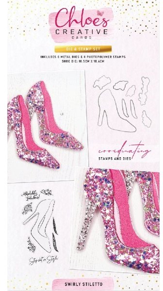 Stamps by Chloe Chloes Creative Cards Die & Stamp Set - Swirly Stiletto