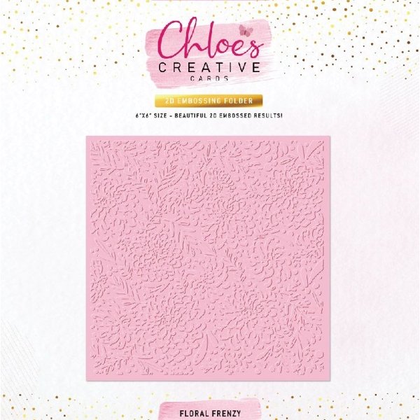 Stamps by Chloe Chloes Creative Cards Floral Frenzy 6x6 Embossing Folder