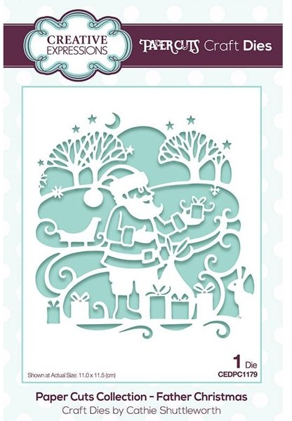Creative Expressions Creative Expressions Paper Cuts Scene Father Christmas Craft Die