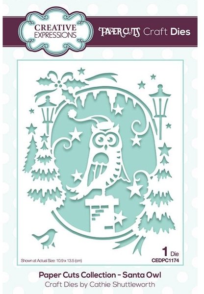 Creative Expressions Creative Expressions Paper Cuts Scene Santa Owl Craft Die
