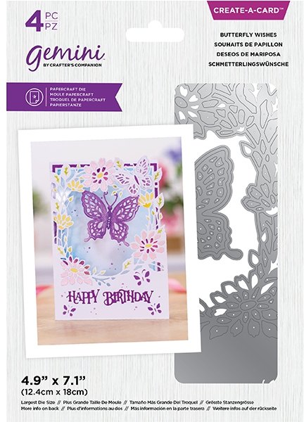 Crafter's Companion Gemini - Create a Card - Butterfly Wishes