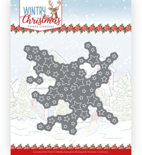 Yvonne Creations Wintery Christmas - Cut out Stars Die